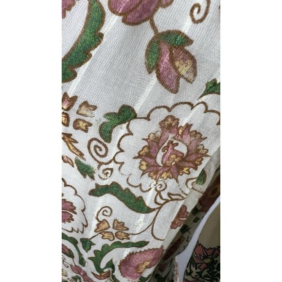 Zara The Dominica Patchwork Floral Dress Women Size S Tiered Midi Ruffle Boho - Picture 7 of 10